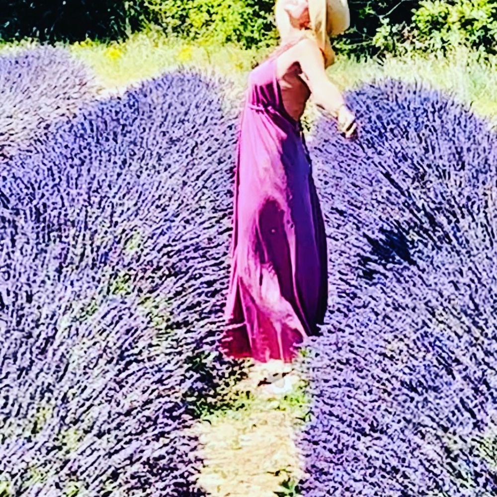 💯 Silk Italian Elegant Mauve Maxi Dress